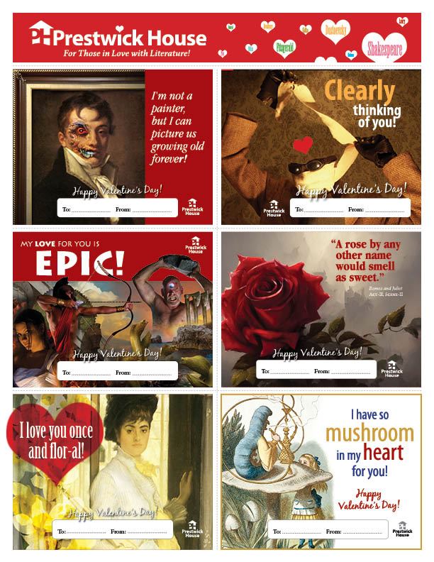 Free Literary Valentine's Day Cards 6 Thumbnail